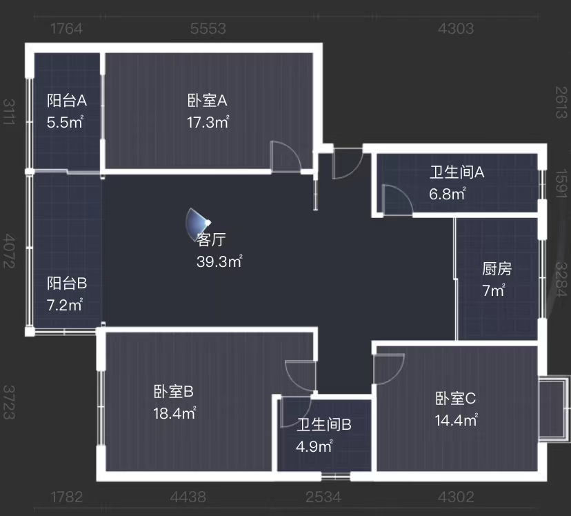 石峰区新苑小区  3室2厅1卫   65.00万