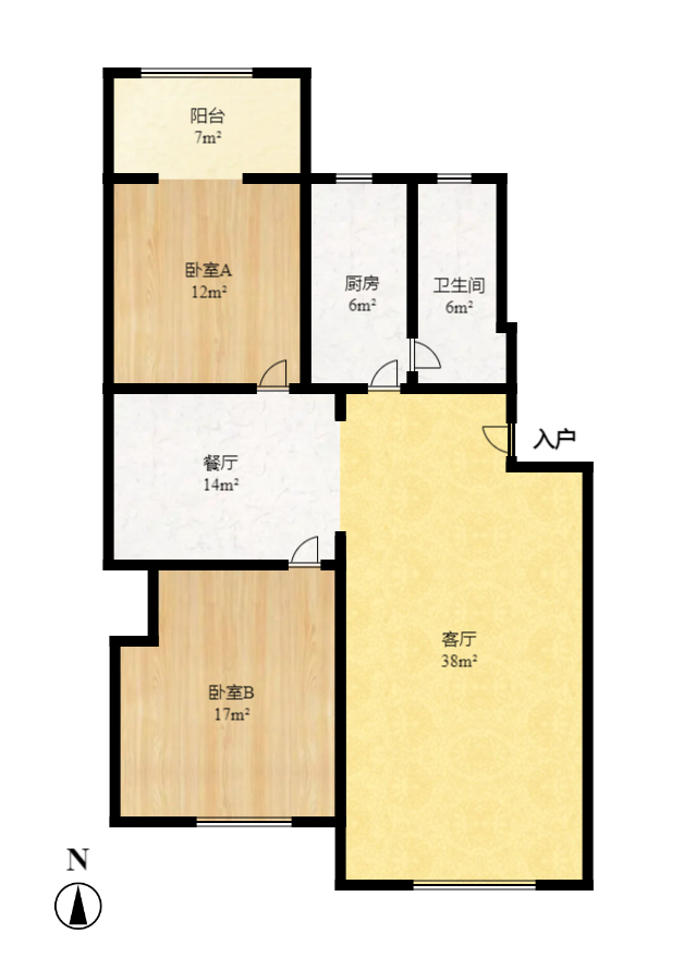 星沙汽配城（大塘村农机市场）  3室2厅1卫   1000.00元/月户型图