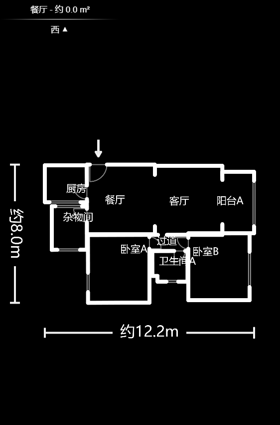 长大彩虹都  3室2厅1卫   70.00万室内图1