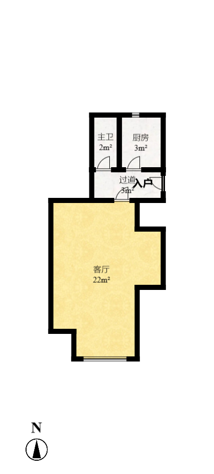湖南日报宿舍 1室1厅1卫 1800.0元/月 湖南日报宿舍 1室1厅1卫 1800.0元/月户型图