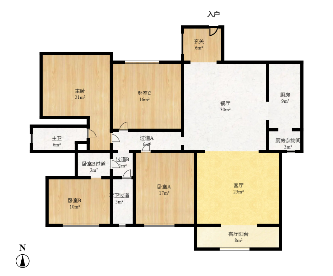 阳光晶城 4室2厅2卫 10.0万 阳光晶城 4室2厅2卫 10.0万户型图