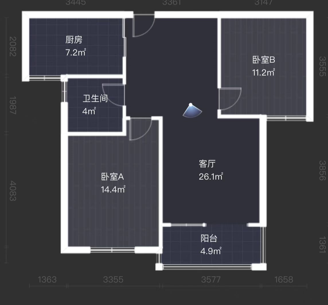 康馨佳园  2室2厅1卫   52.00万室内图