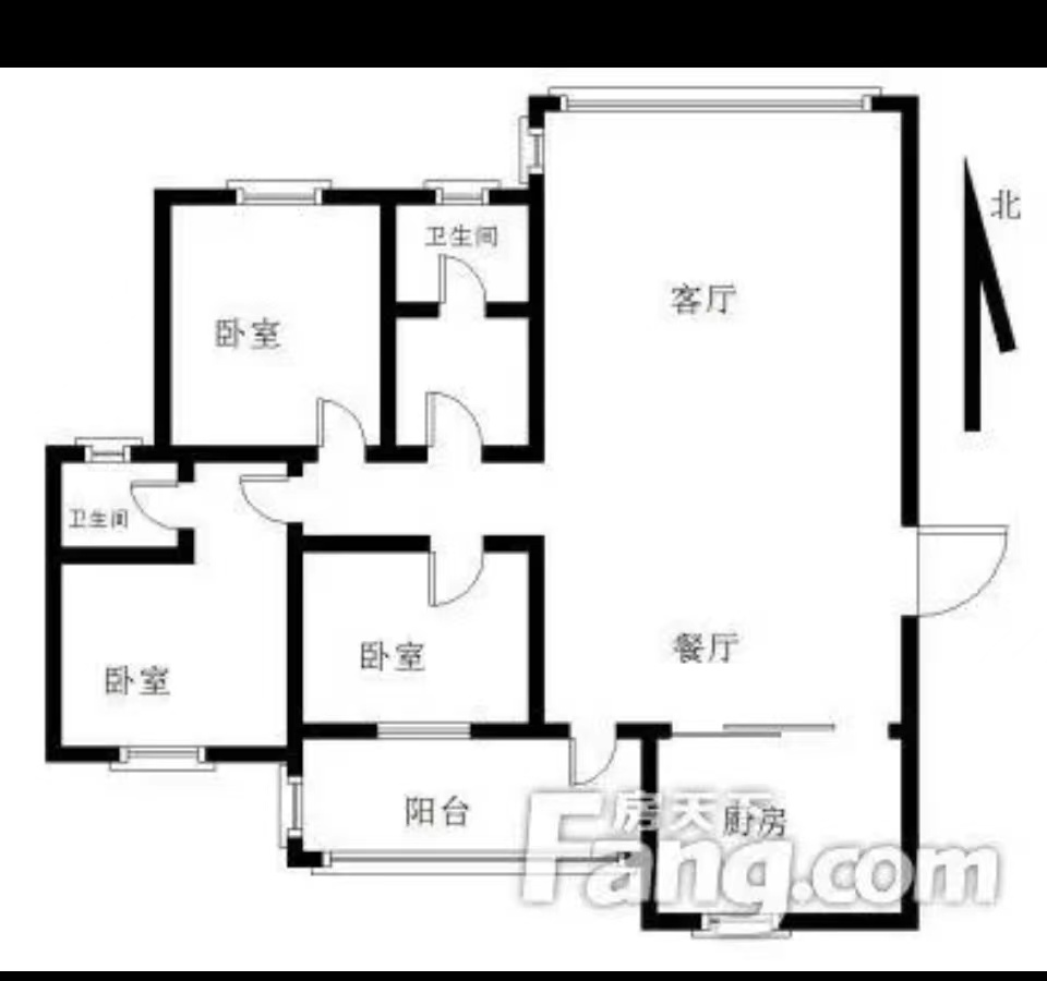 山水洲城华晨第一城  4室2厅2卫   80.00万