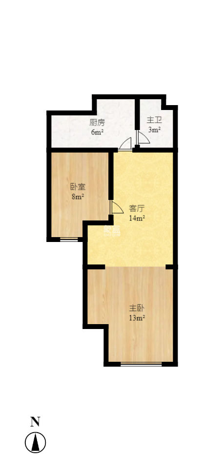 少帅府  2室1厅1卫   62.00万