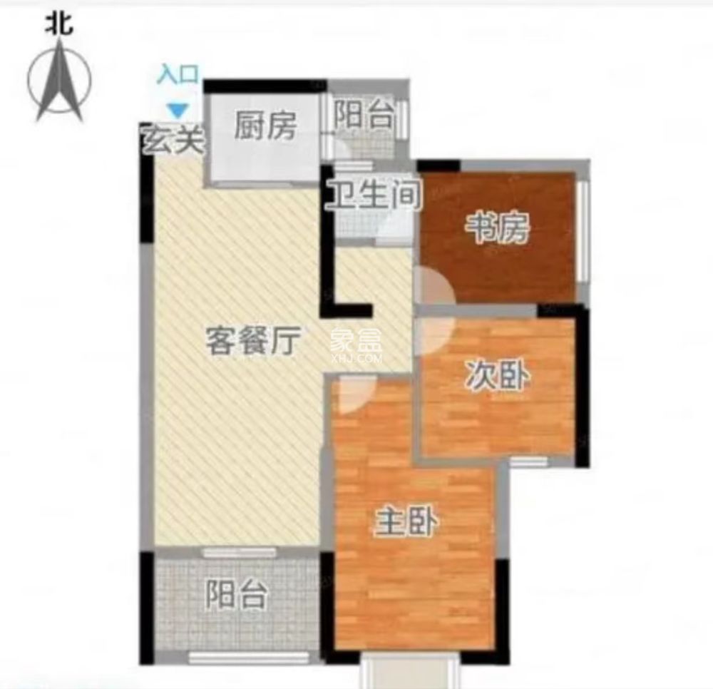 提香蓝岸  3室2厅1卫    64.0万