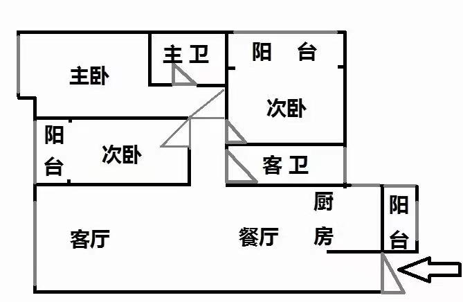 学府时代  3室2厅2卫   56.00万