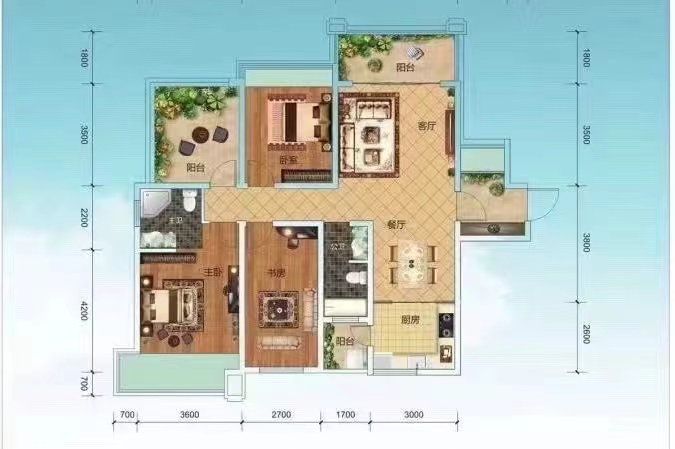 中房天玺湾  4室2厅2卫    89.0万 中房天玺湾  4室2厅2卫    89.0万室内图
