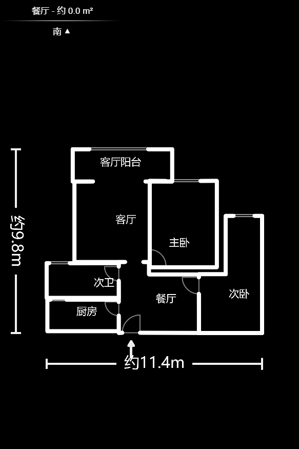 阳光丽城一期 3室2厅1卫 2500.0元/月 阳光丽城一期 3室2厅1卫 2500.0元/月户型图