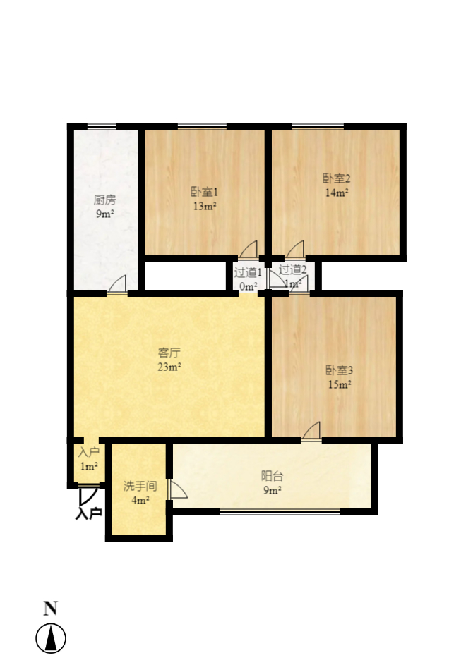 东塘化工研究所宿舍 3室2厅1卫 2500.0元/月 东塘化工研究所宿舍 3室2厅1卫 2500.0元/月户型图