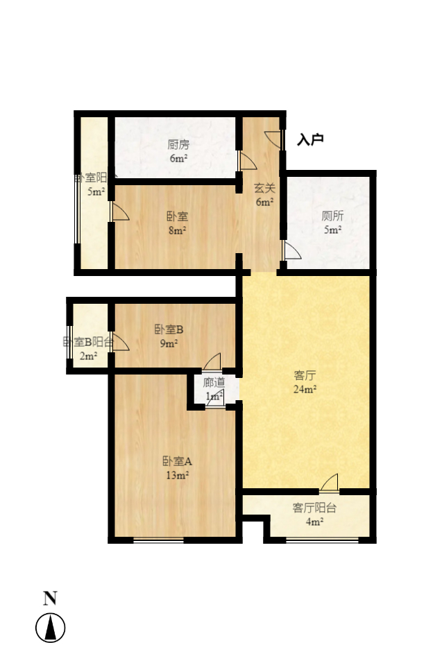 阳光100一期、四五期 3室2厅2卫 1500.0元/月 阳光100一期、四五期 3室2厅2卫 1500.0元/月户型图