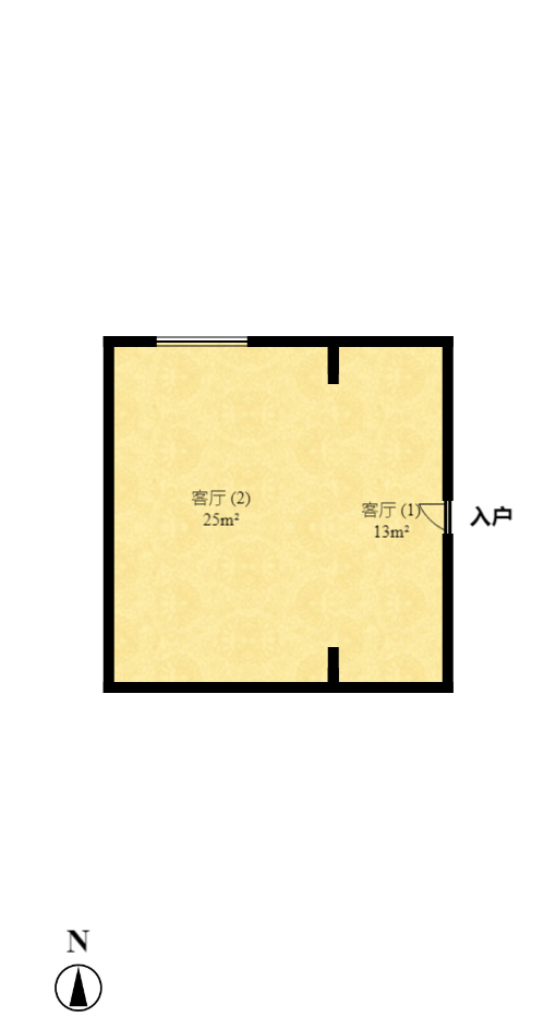 华韵城市风情  4室2厅1卫   4000.00元/月户型图