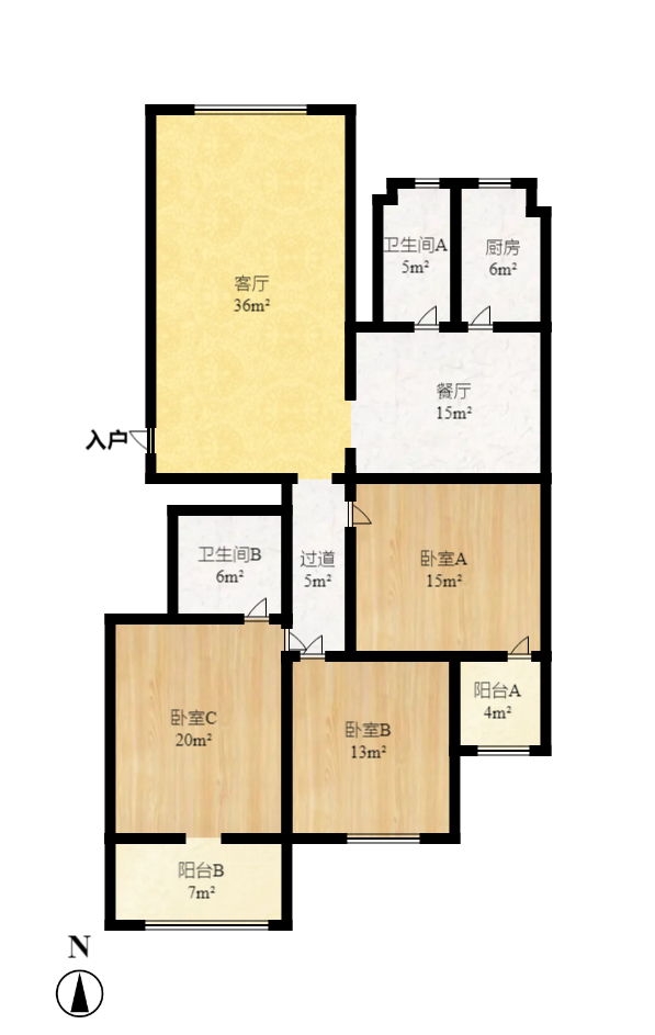 星城雅郡 3室2厅2卫 3500.0元/月 星城雅郡 3室2厅2卫 3500.0元/月户型图