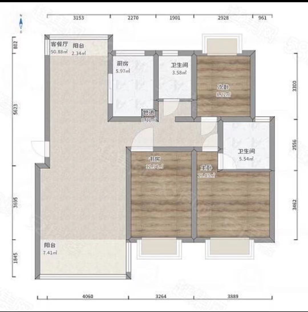 上海名苑  3室2厅2卫    52.8万 上海名苑  3室2厅2卫    52.8万室内图1