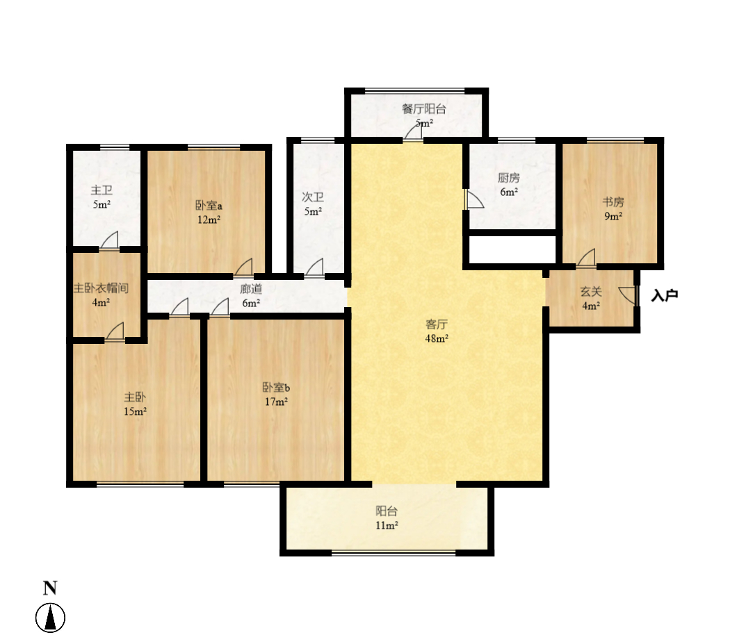 晟通牡丹舸  1室2厅2卫    10000.0元/月户型图