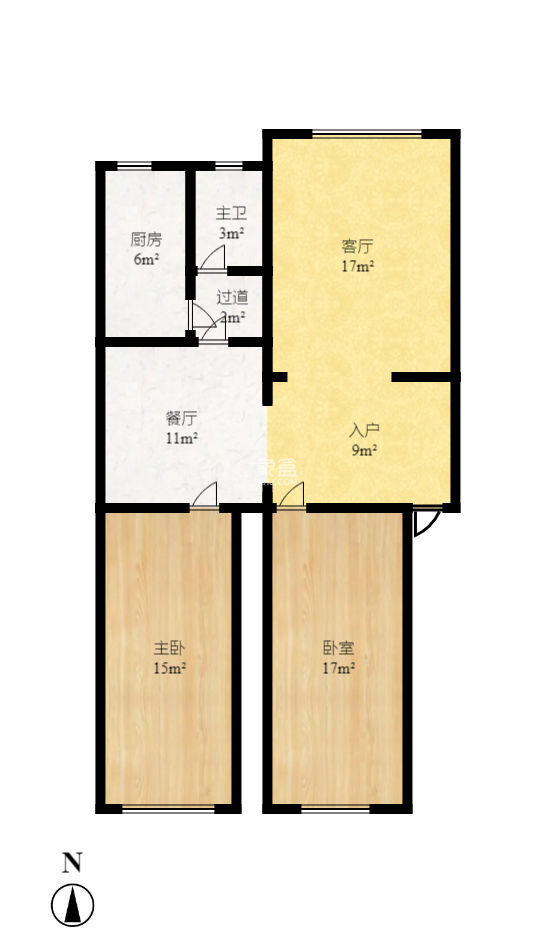 朝阳一、二村  0室0厅0卫   67.00万