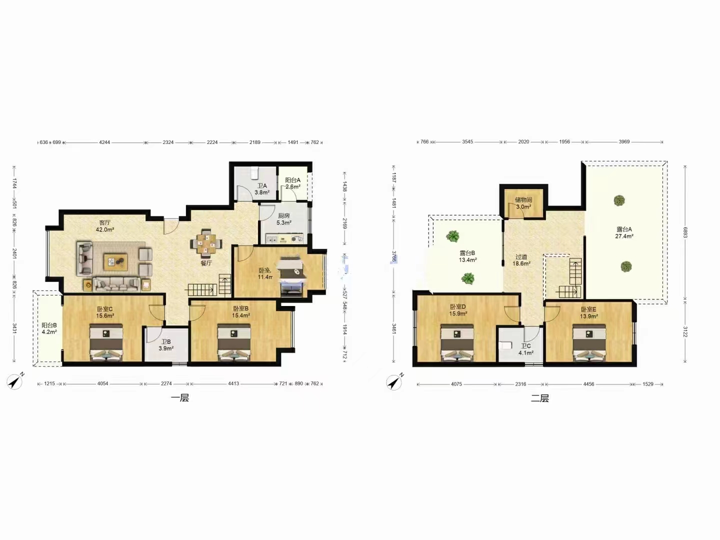 市政华苑 4室2厅2卫 70.0万 市政华苑 4室2厅2卫 70.0万室内图