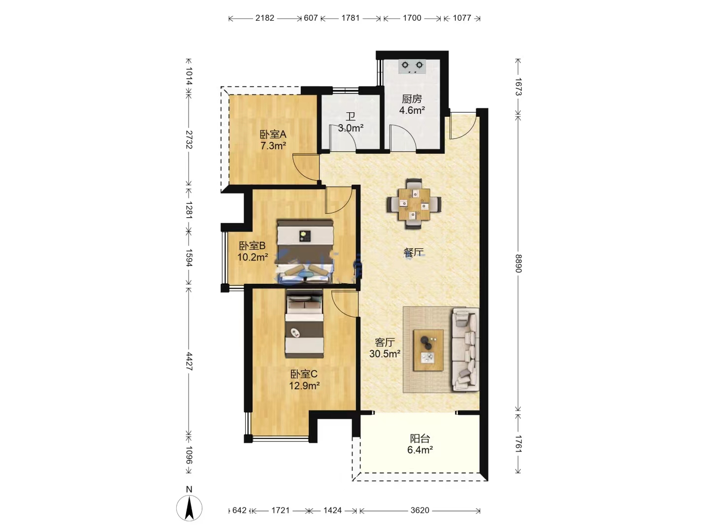 时代新城(翰林府)  3室2厅2卫    32.0万 时代新城(翰林府)  3室2厅2卫    32.0万室内图