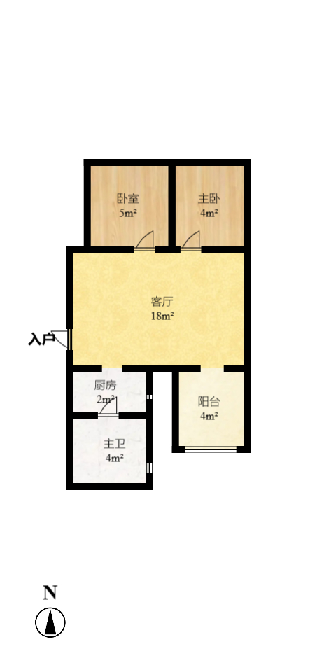 明城公寓 1室1厅1卫 950.0元/月 明城公寓 1室1厅1卫 950.0元/月户型图