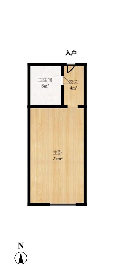 金谷大厦(桐梓坡西路) 3室1厅1卫 2400.0元/月 金谷大厦(桐梓坡西路) 3室1厅1卫 2400.0元/月户型图