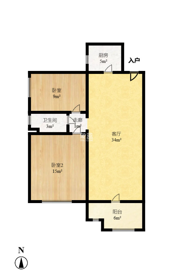 星城国际   65.0㎡      4000.0元/月小区图