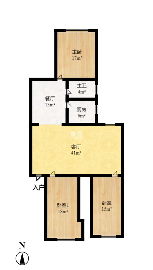 通发公寓  4室2厅2卫   130.00万