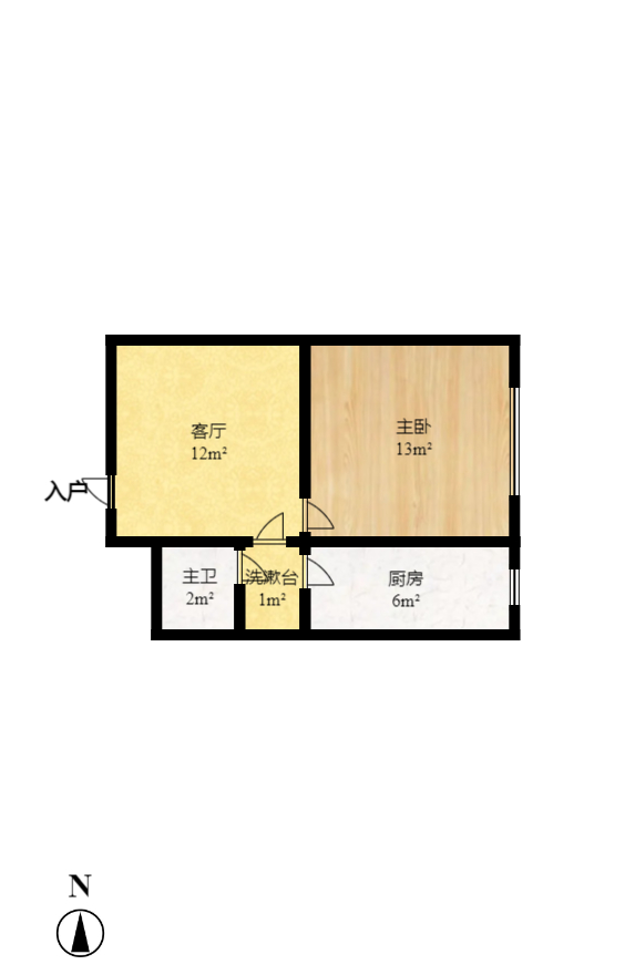 水墨林溪  1室1厅1卫   49.30万室内图1