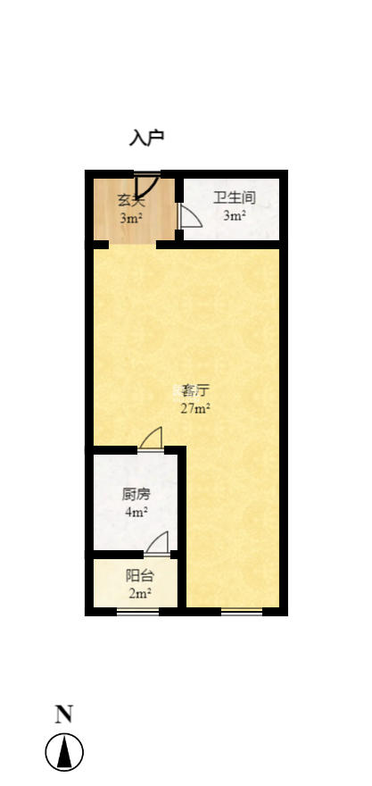 谋房博客(博客天街) 1室1厅1卫 1400.0元/月 谋房博客(博客天街) 1室1厅1卫 1400.0元/月户型图