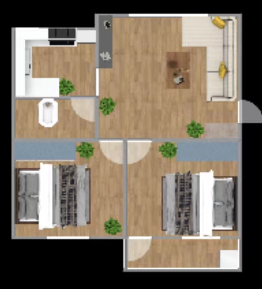 滨江一村 2室2厅1卫 35.0万 滨江一村 2室2厅1卫 35.0万室内图