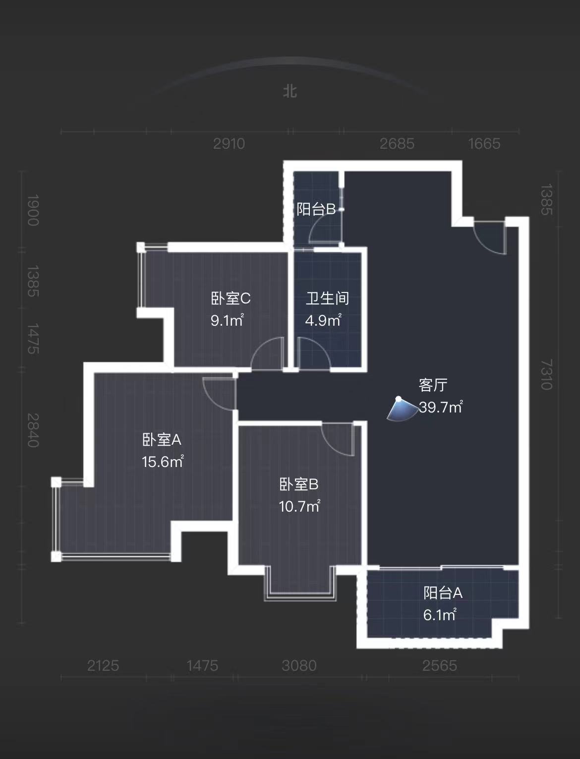 城发锦城 3室2厅2卫 65.0万 城发锦城 3室2厅2卫 65.0万室内图