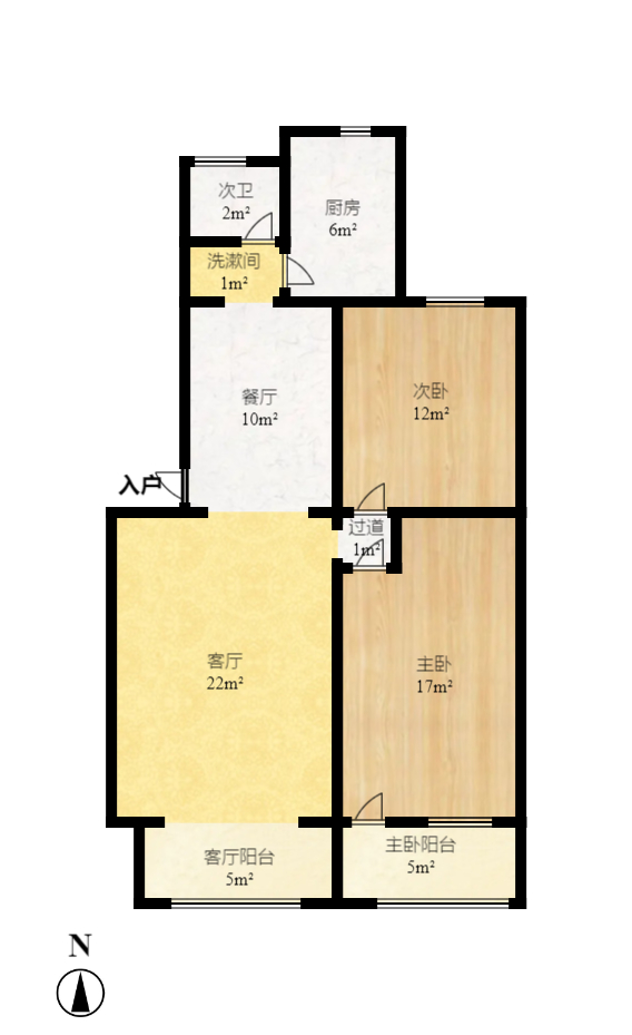 湘卫花苑 2室2厅1卫 1800.0元/月 湘卫花苑 2室2厅1卫 1800.0元/月户型图
