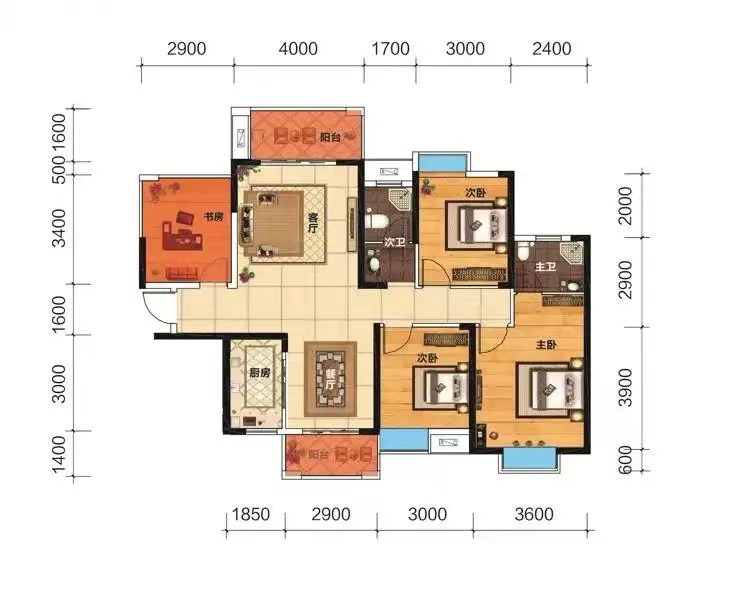 提香蓝岸 4室2厅2卫 80.0万 提香蓝岸 4室2厅2卫 80.0万室内图