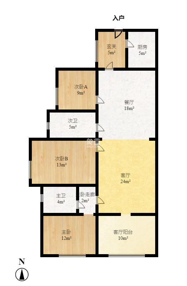 九峰远见  3室2厅1卫   142.00万