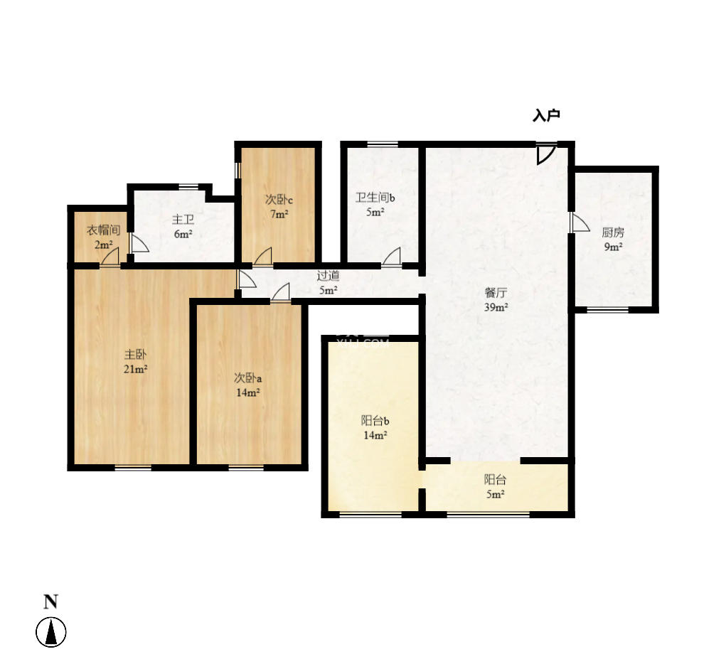 双盈卧龙湾 4室2厅2卫 2600.0元/月 双盈卧龙湾 4室2厅2卫 2600.0元/月户型图