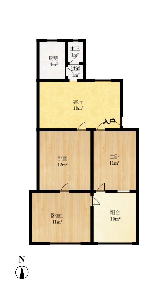 郵電新村  4室2廳1衛(wèi)    56.0萬室內(nèi)圖1