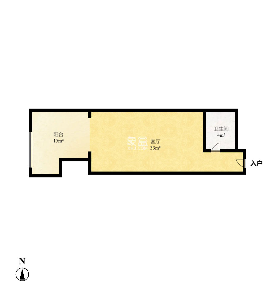 建发汇金国际  1室1厅1卫   54.70万