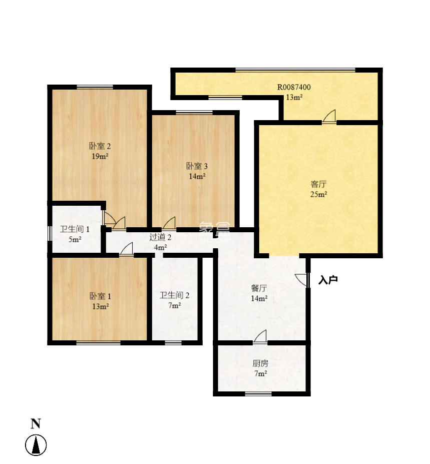 英祥春天  1室1厅1卫    1500.0元/月 英祥春天  1室1厅1卫    1500.0元/月户型图