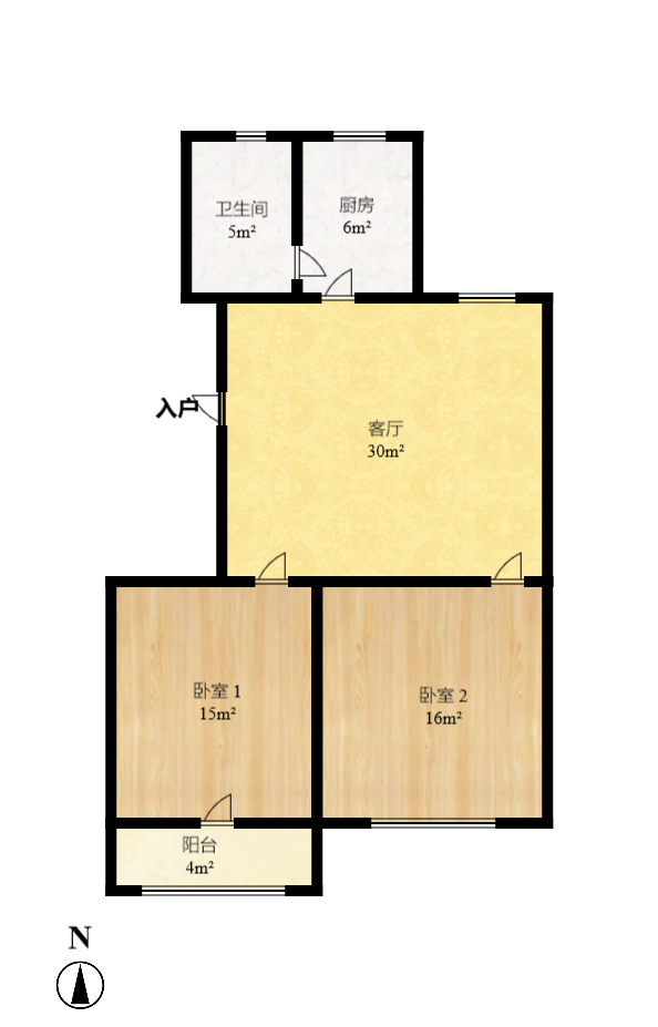 湘江北尚  3室2厅1卫   3600.00元/月室内图1