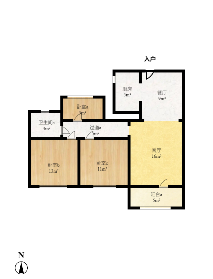 绿地新都会 1室0厅0卫 1350.0元/月 绿地新都会 1室0厅0卫 1350.0元/月户型图