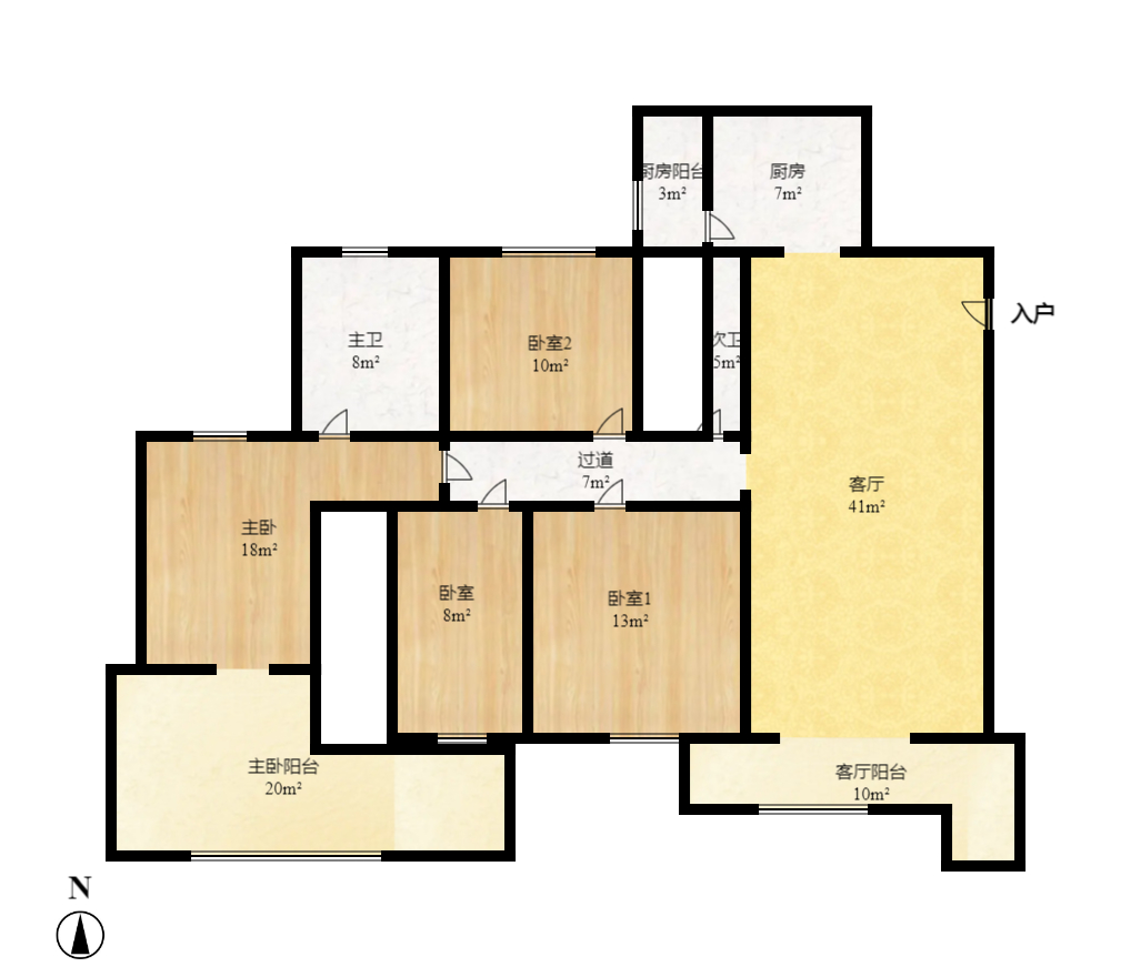芙蓉苑  4室2厅3卫   3600.00元/月户型图