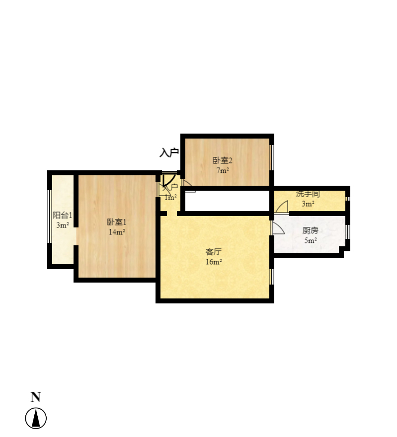 东塘电力院 2室1厅1卫 2000.0元/月 东塘电力院 2室1厅1卫 2000.0元/月户型图