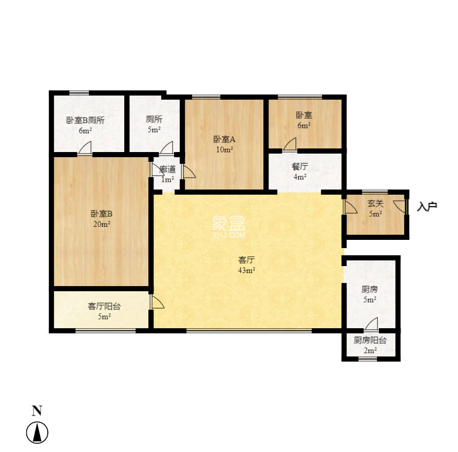 华润橡树湾  3室2厅2卫    79.0万