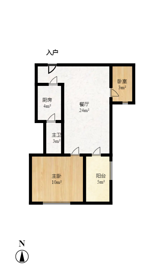 凯通国际城（凯通朝庭）  2室2厅1卫   2100.00元/月户型图