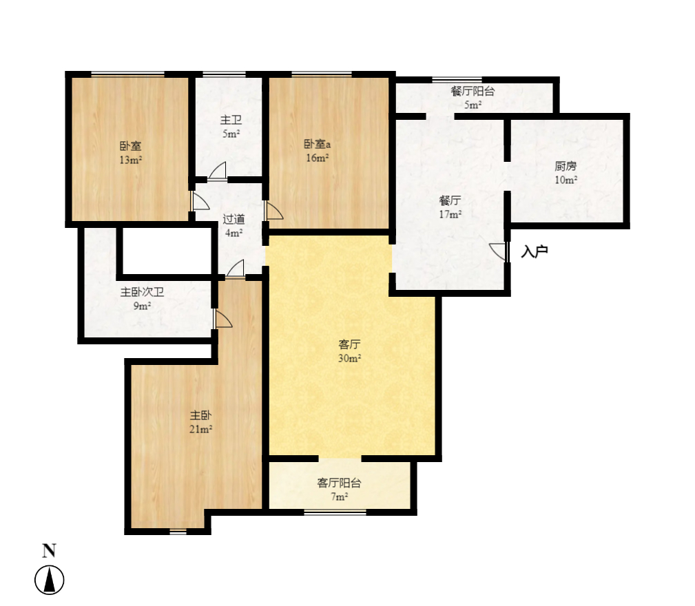 三一街區(qū)  3室2廳2衛(wèi)    102.8萬室內(nèi)圖1