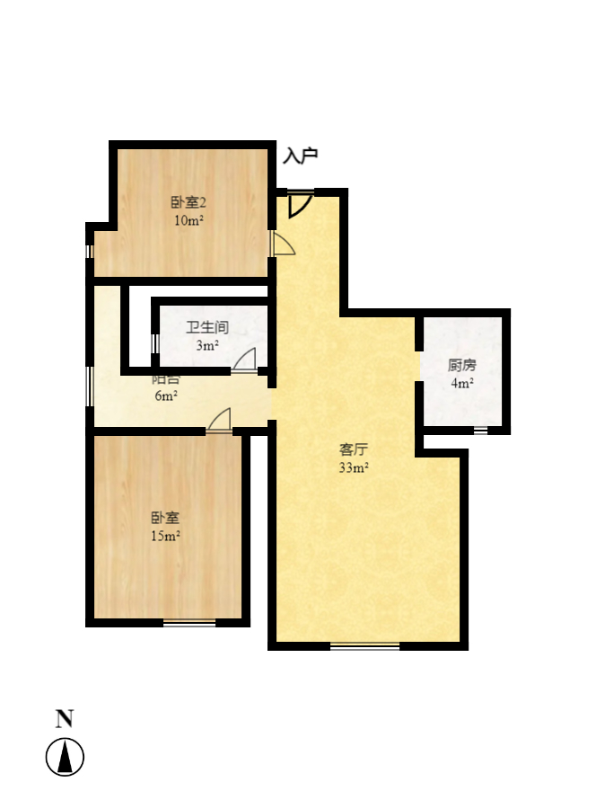楚天世纪城东苑  2室2厅1卫    2200.0元/月 楚天世纪城东苑  2室2厅1卫    2200.0元/月户型图