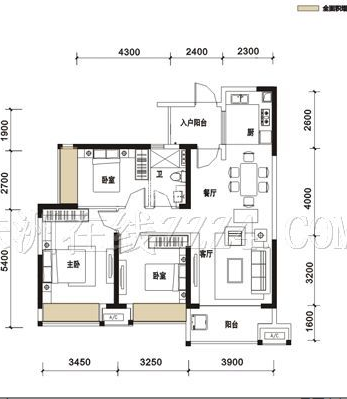 中梁建宁檀府  3室3厅2卫   63.00万