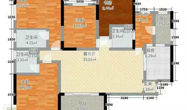 株洲恒大名都  4室2厅1卫   120.00万