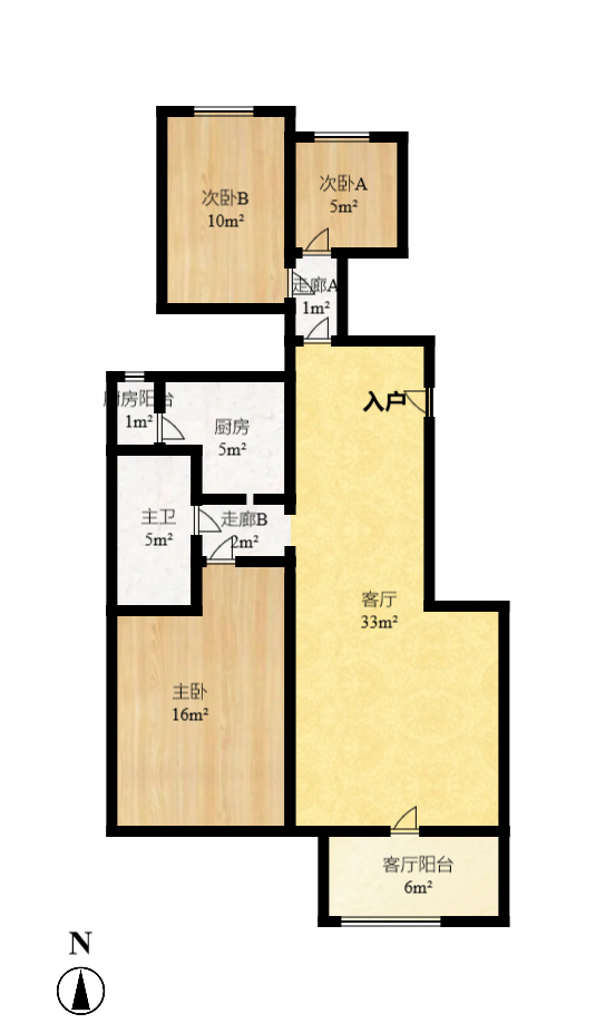 綠地公館（綠地名?。? 2室2廳1衛(wèi)    2500.0元/月戶型圖