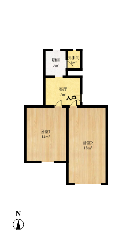 省儿童医院单位宿舍 2室2厅1卫 2400.0元/月 省儿童医院单位宿舍 2室2厅1卫 2400.0元/月户型图