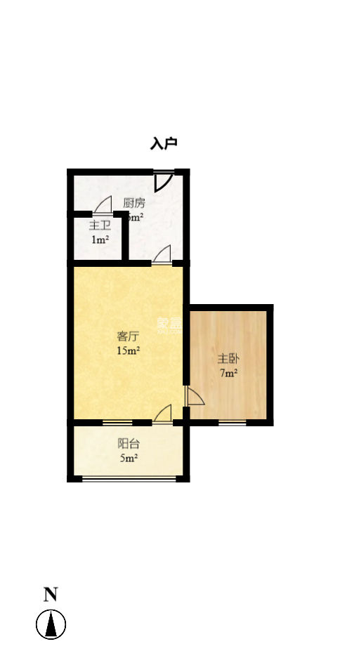 茅亭子  1室1厅1卫   29.00万