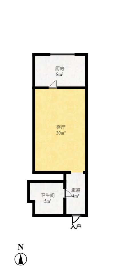 蓝湾国际广场 1室1厅1卫 1800.0元/月 蓝湾国际广场 1室1厅1卫 1800.0元/月户型图